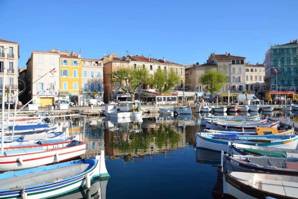 Blue Summer Vibes Duplex Studio For 4P, Ac, Sea View, Parking, Beach At 50M, Spa Access -3 La Ciotat Eksteriør bilde