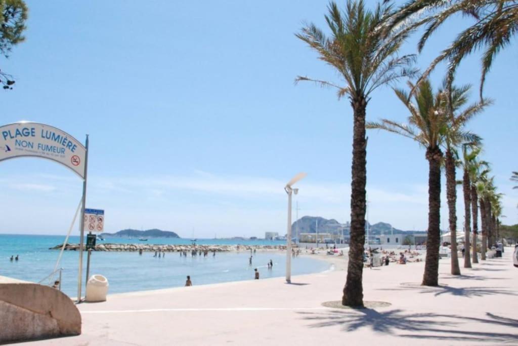 Blue Summer Vibes Duplex Studio For 4P, Ac, Sea View, Parking, Beach At 50M, Spa Access -3 La Ciotat Eksteriør bilde