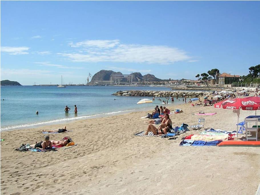 Blue Summer Vibes Duplex Studio For 4P, Ac, Sea View, Parking, Beach At 50M, Spa Access -3 La Ciotat Eksteriør bilde
